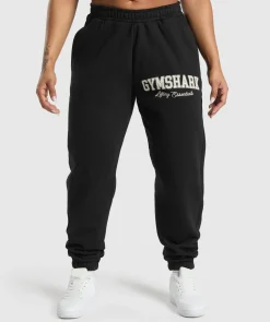 DAMES Gymshark Joggingbroeken*Lifting Essentials Graphic Brushed Oversized Joggers