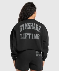 DAMES Gymshark Hoodies & Truien*Lifting Graphic Midi Sweatshirt