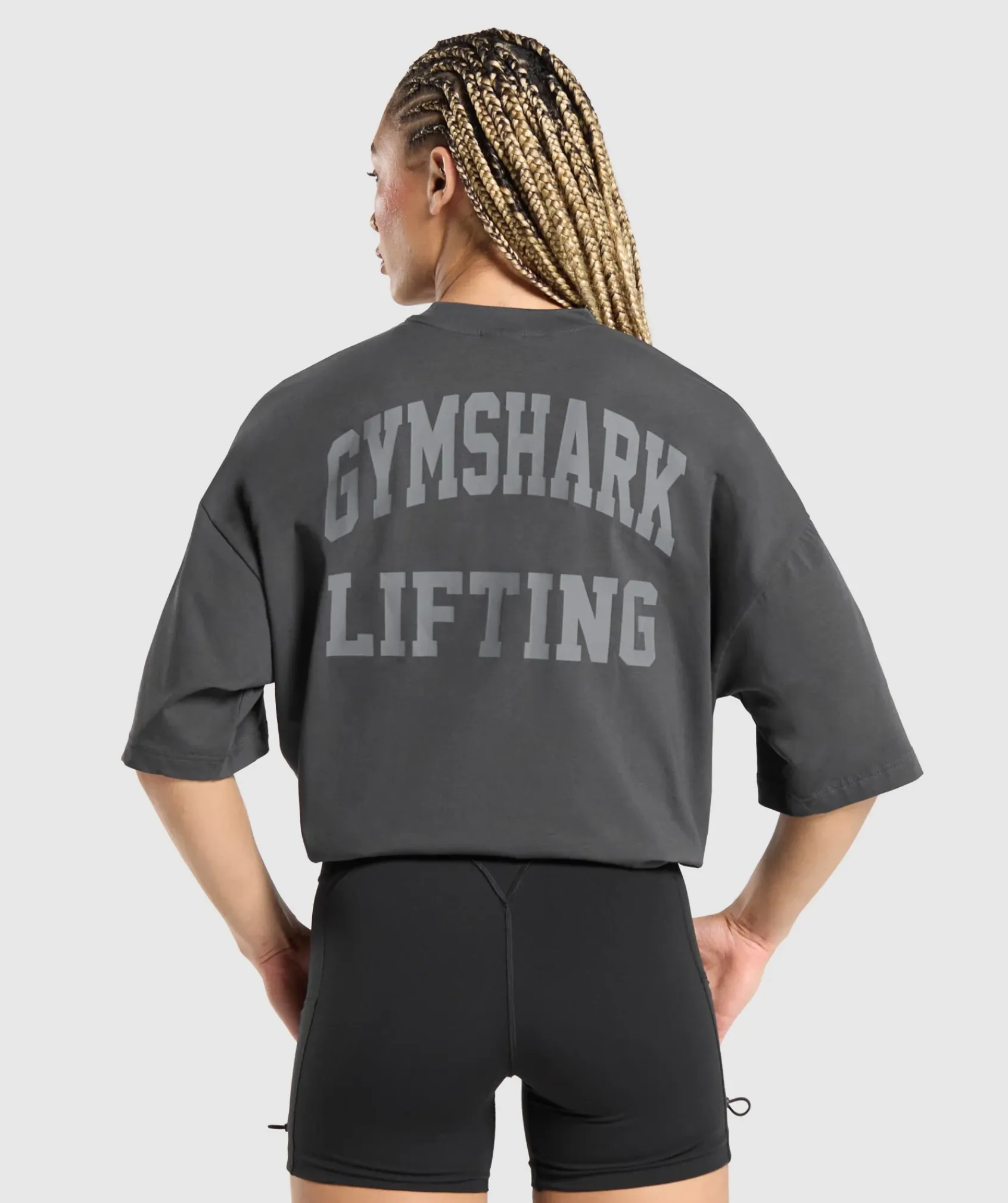 DAMES Gymshark T-shirts*Lifting Graphic Oversized Baggy T- Shirt