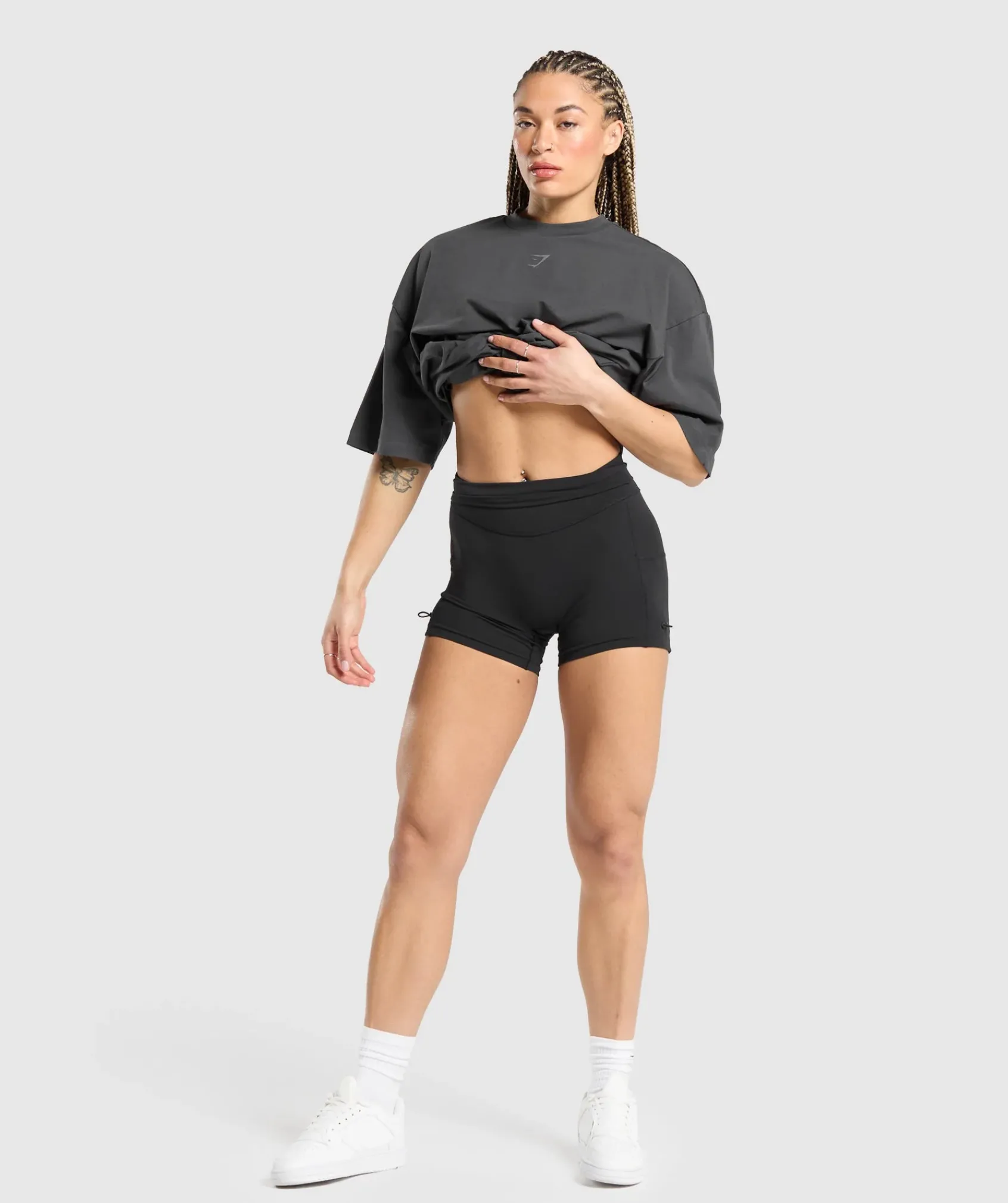 DAMES Gymshark T-shirts*Lifting Graphic Oversized Baggy T- Shirt