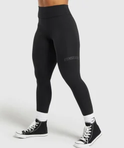 DAMES Gymshark Leggings|Hoog Getailleerd*Lifting Logo Leggings