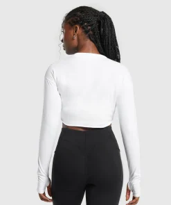 DAMES Gymshark Croptops|T-shirts*Lifting Long Sleeve Crop Top