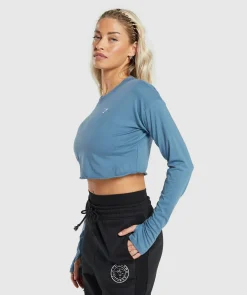 DAMES Gymshark Croptops|T-shirts*Lifting Long Sleeve Crop Top