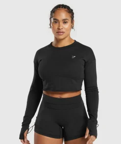 DAMES Gymshark Croptops|T-shirts*Lifting Long Sleeve Crop Top