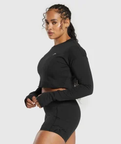 DAMES Gymshark Croptops|T-shirts*Lifting Long Sleeve Crop Top