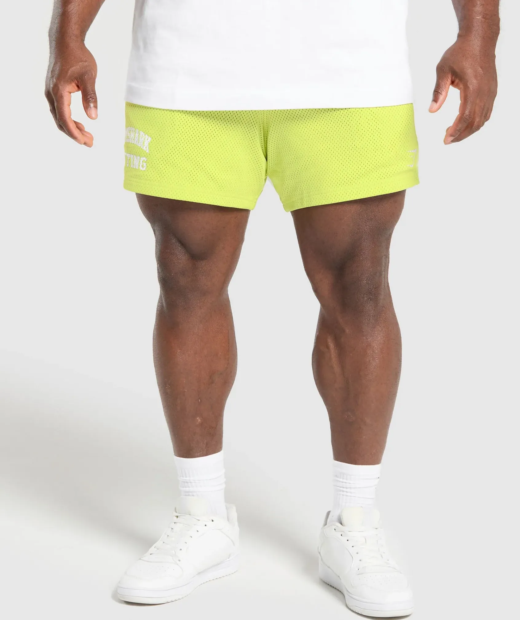 Heren Gymshark Shorts*Lifting Mesh 5" Shorts