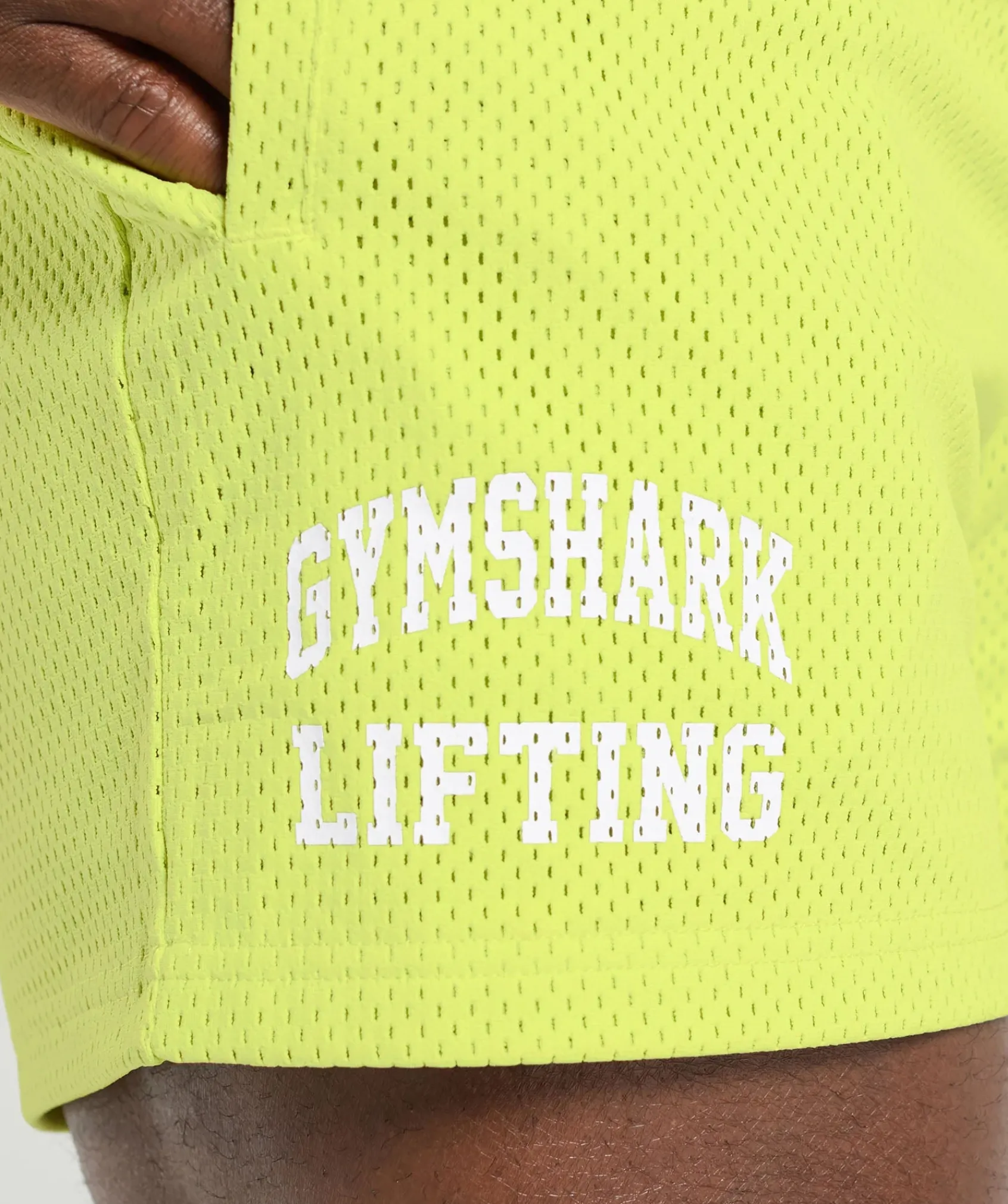 Heren Gymshark Shorts*Lifting Mesh 5" Shorts