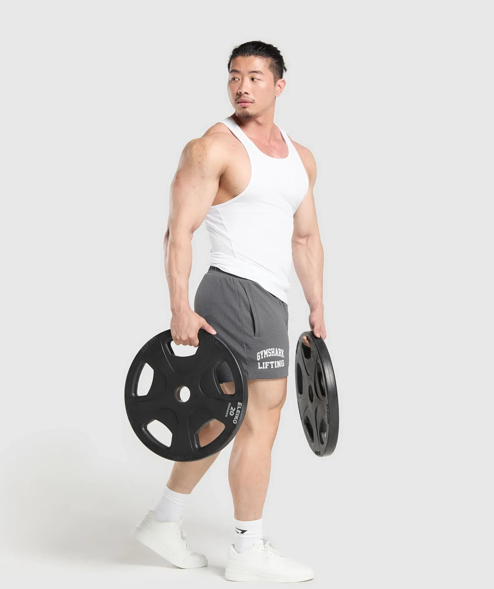Heren Gymshark Shorts*Lifting Mesh 5" Shorts
