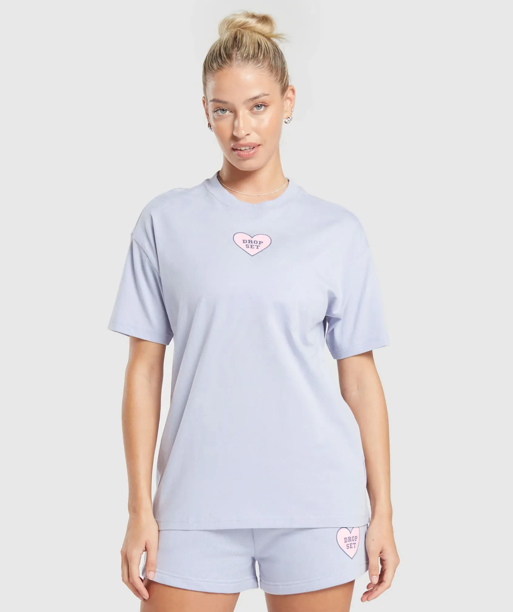 DAMES Gymshark T-shirts*Love Hearts Oversized T-Shirt