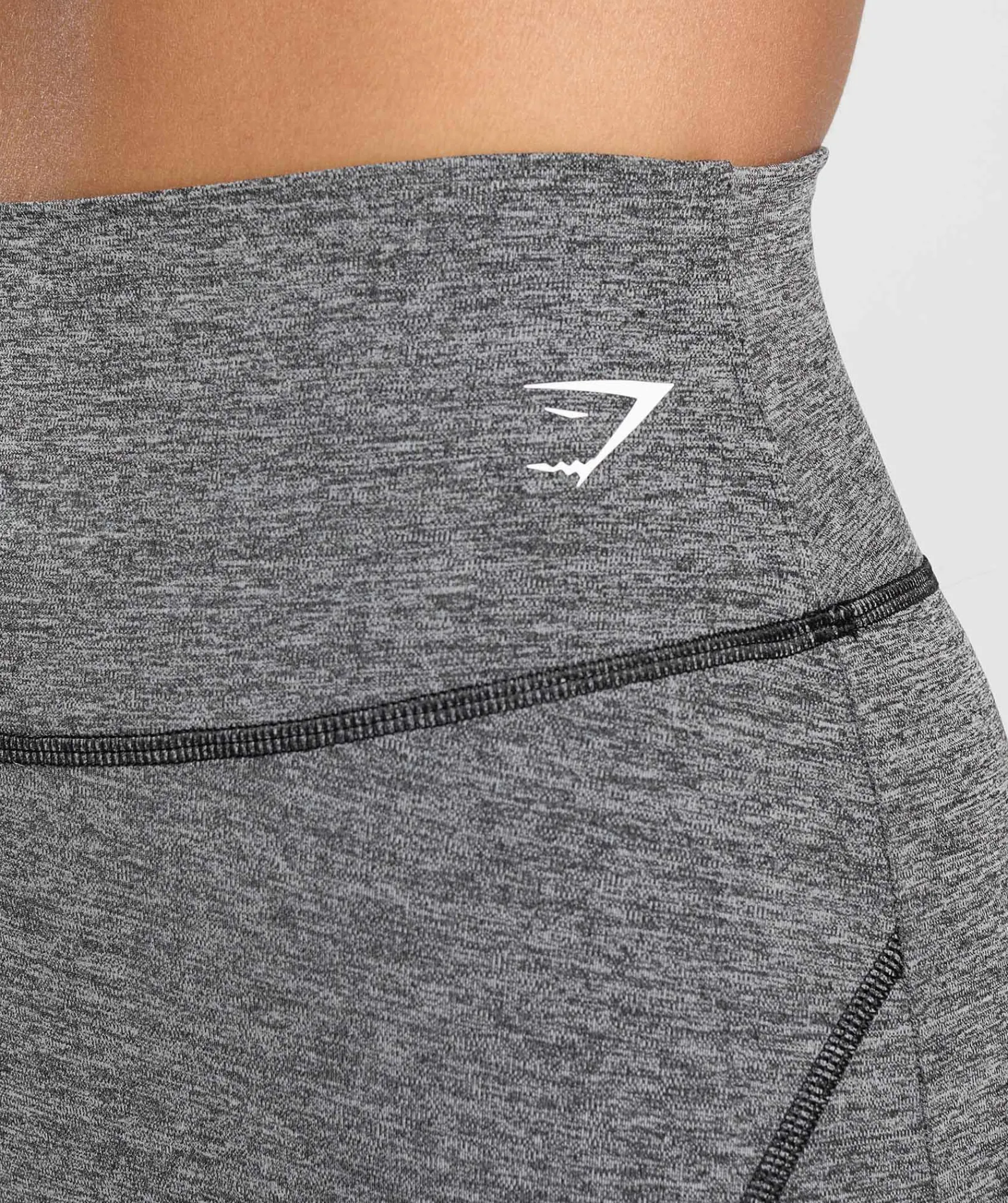 DAMES Gymshark Zwarte Leggings|Hoog Getailleerd*Marl Flared Leggings