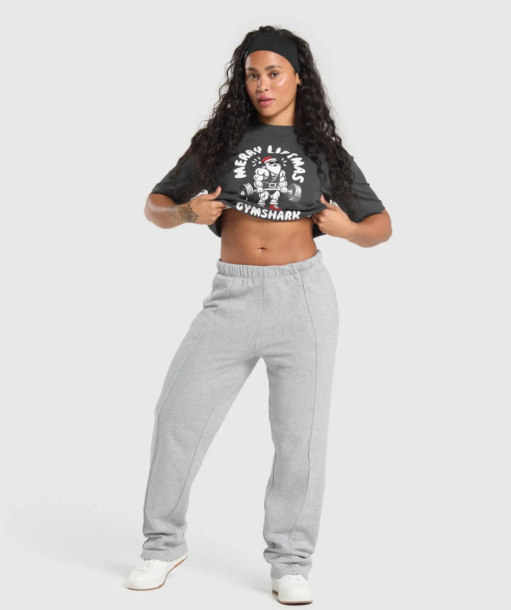DAMES Gymshark T-shirts*Merry Liftmas Oversized T-Shirt