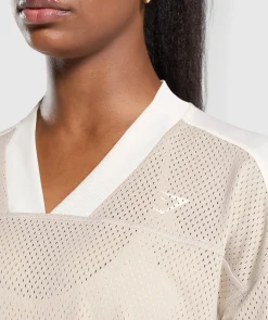 DAMES Gymshark T-shirts*Mesh Long Sleeve Varsity Top