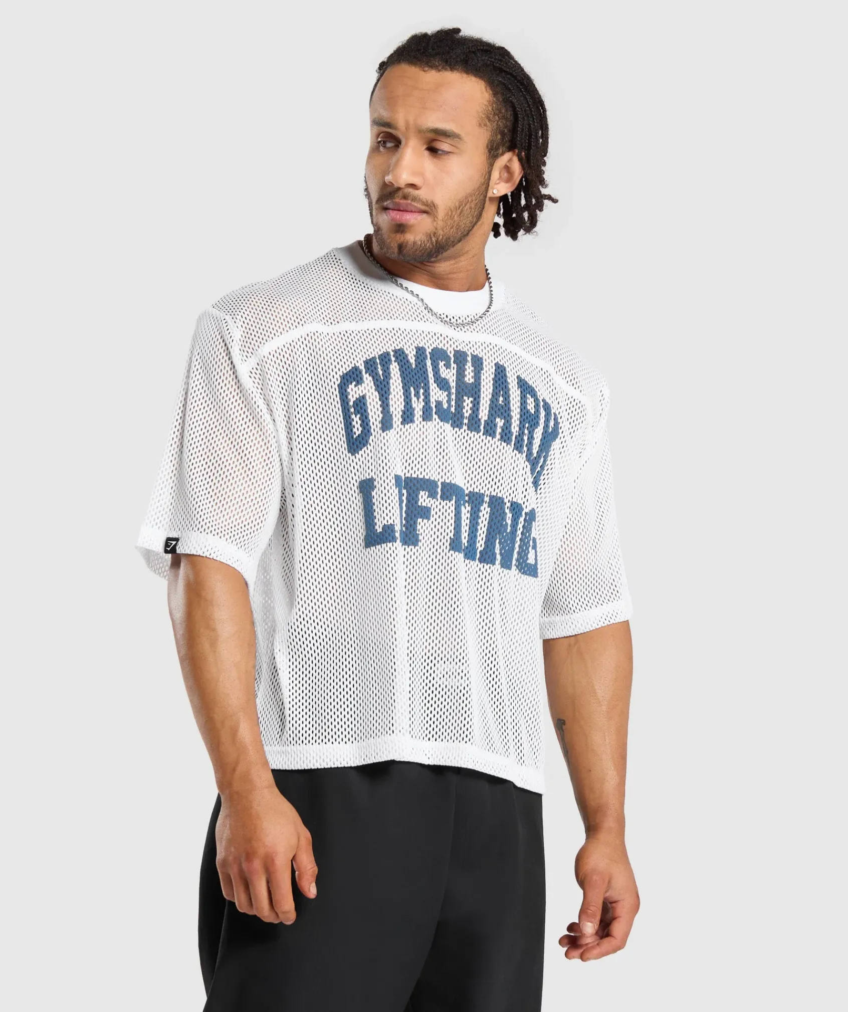 Heren Gymshark T-shirts*Mesh Oversized T-Shirt