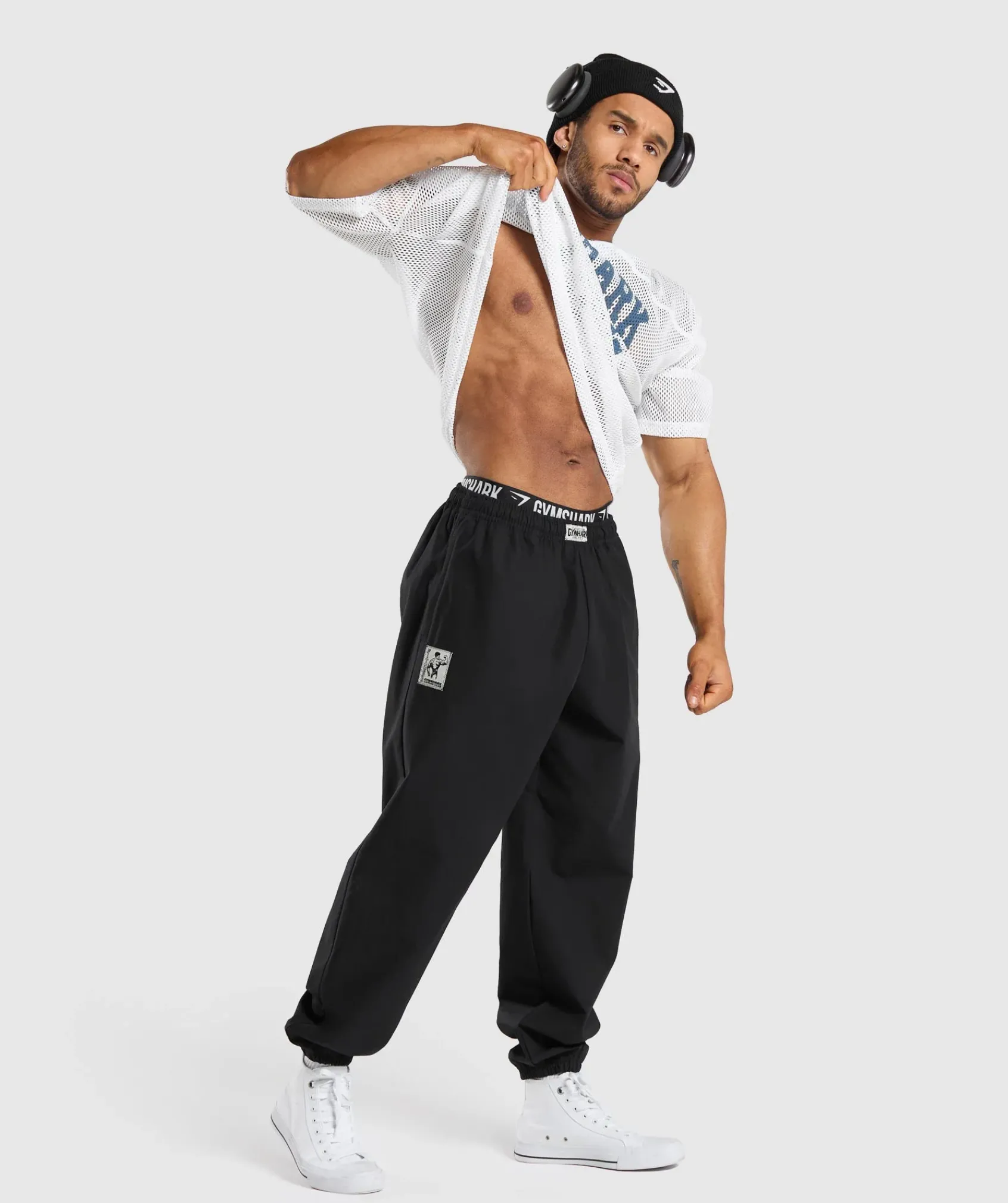 Heren Gymshark T-shirts*Mesh Oversized T-Shirt