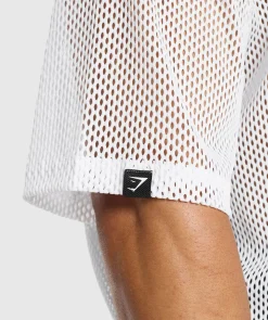 Heren Gymshark T-shirts*Mesh Oversized T-Shirt