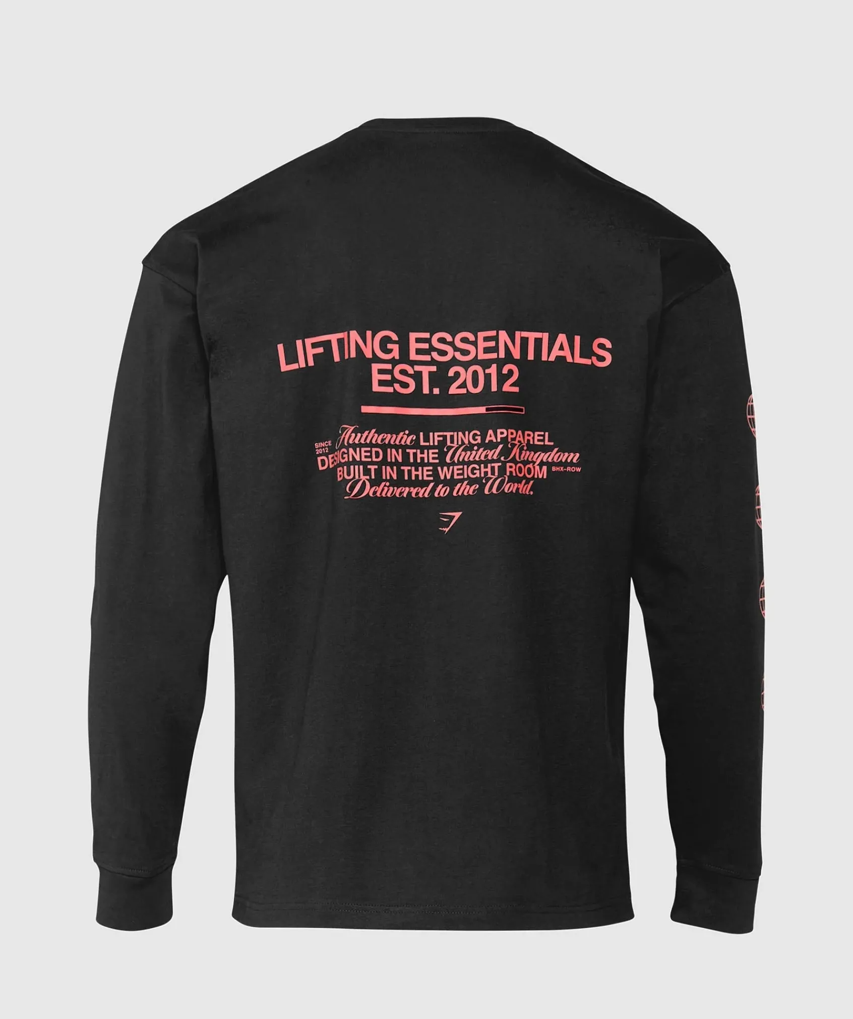 Heren Gymshark T-shirts*Metal Lifting Graphic Long Sleeve T-Shirt