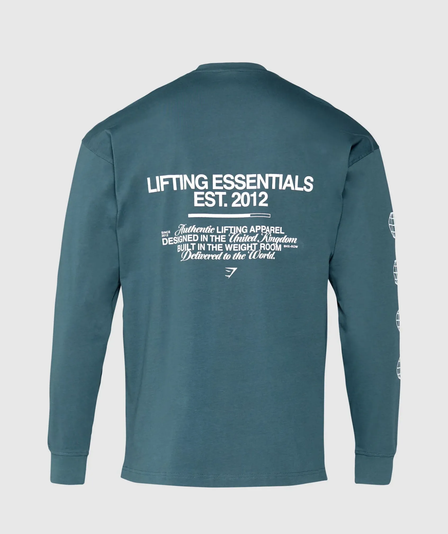 Heren Gymshark T-shirts*Metal Lifting Graphic Long Sleeve T-Shirt