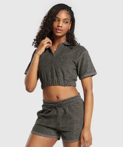 DAMES Gymshark Croptops|T-shirts*Monogram Towel Crop Top