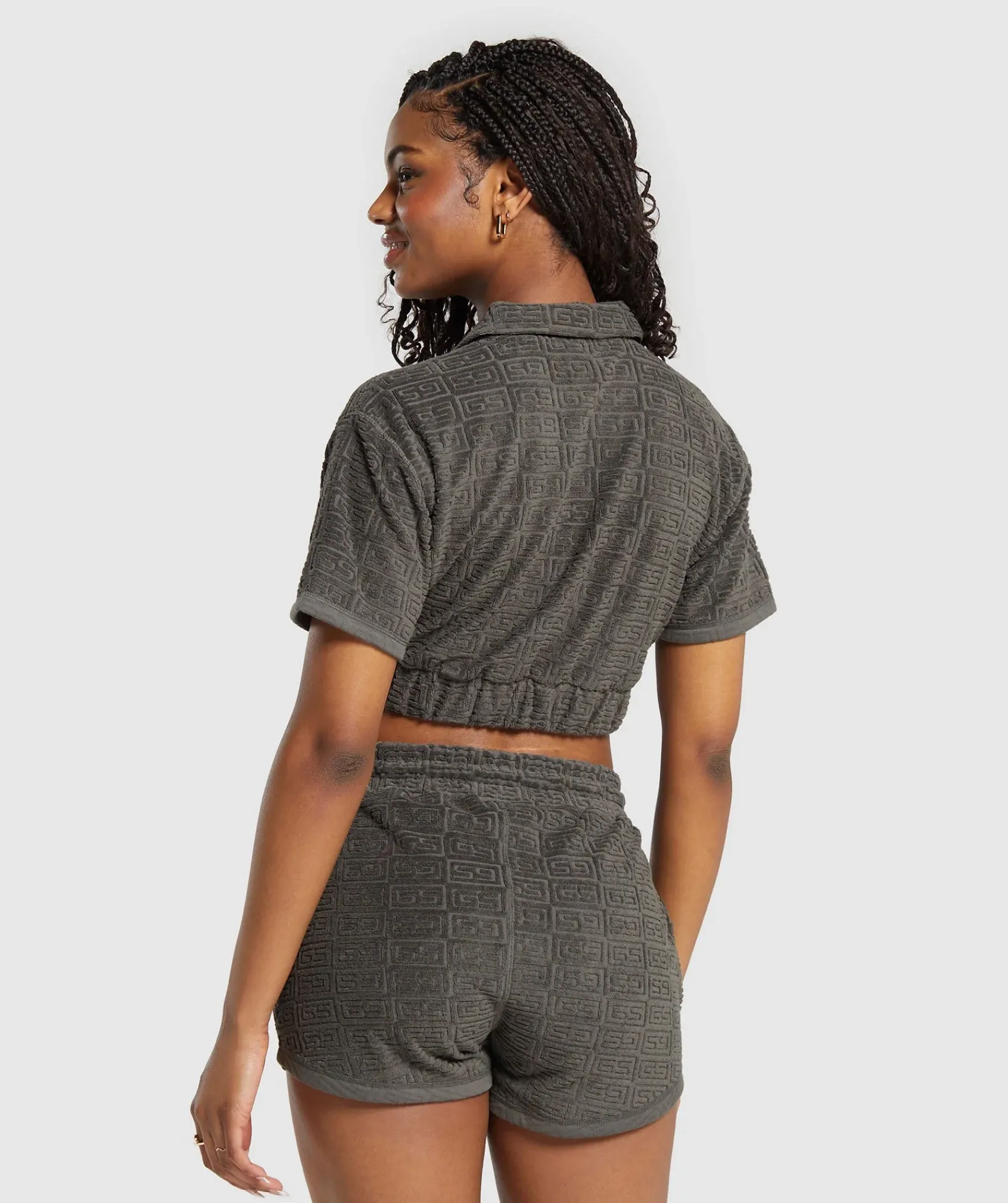 DAMES Gymshark Croptops|T-shirts*Monogram Towel Crop Top