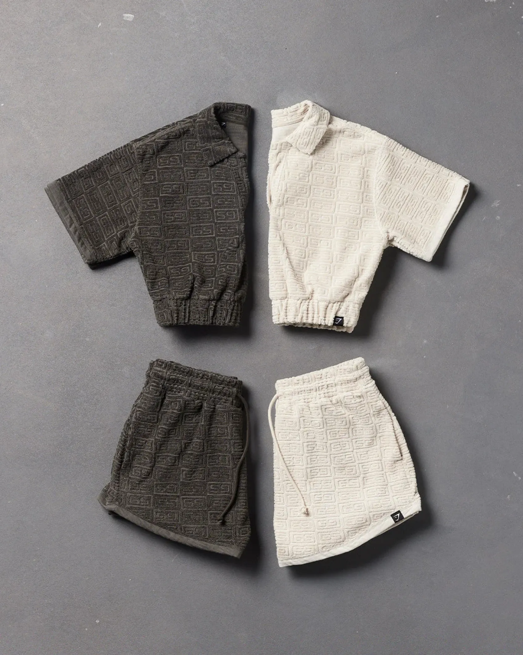 DAMES Gymshark Shorts*Monogram Towel Shorts
