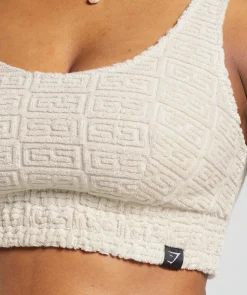 DAMES Gymshark Sport-bh's|T-shirts*Monogram Towelling Bralette