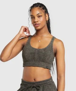 DAMES Gymshark Sport-bh's|T-shirts*Monogram Towelling Bralette