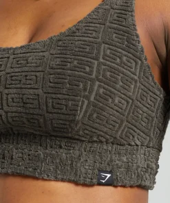 DAMES Gymshark Sport-bh's|T-shirts*Monogram Towelling Bralette