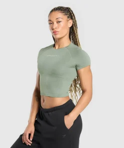 DAMES Gymshark Croptops|T-shirts*Off Duty Seamless Baby Tee