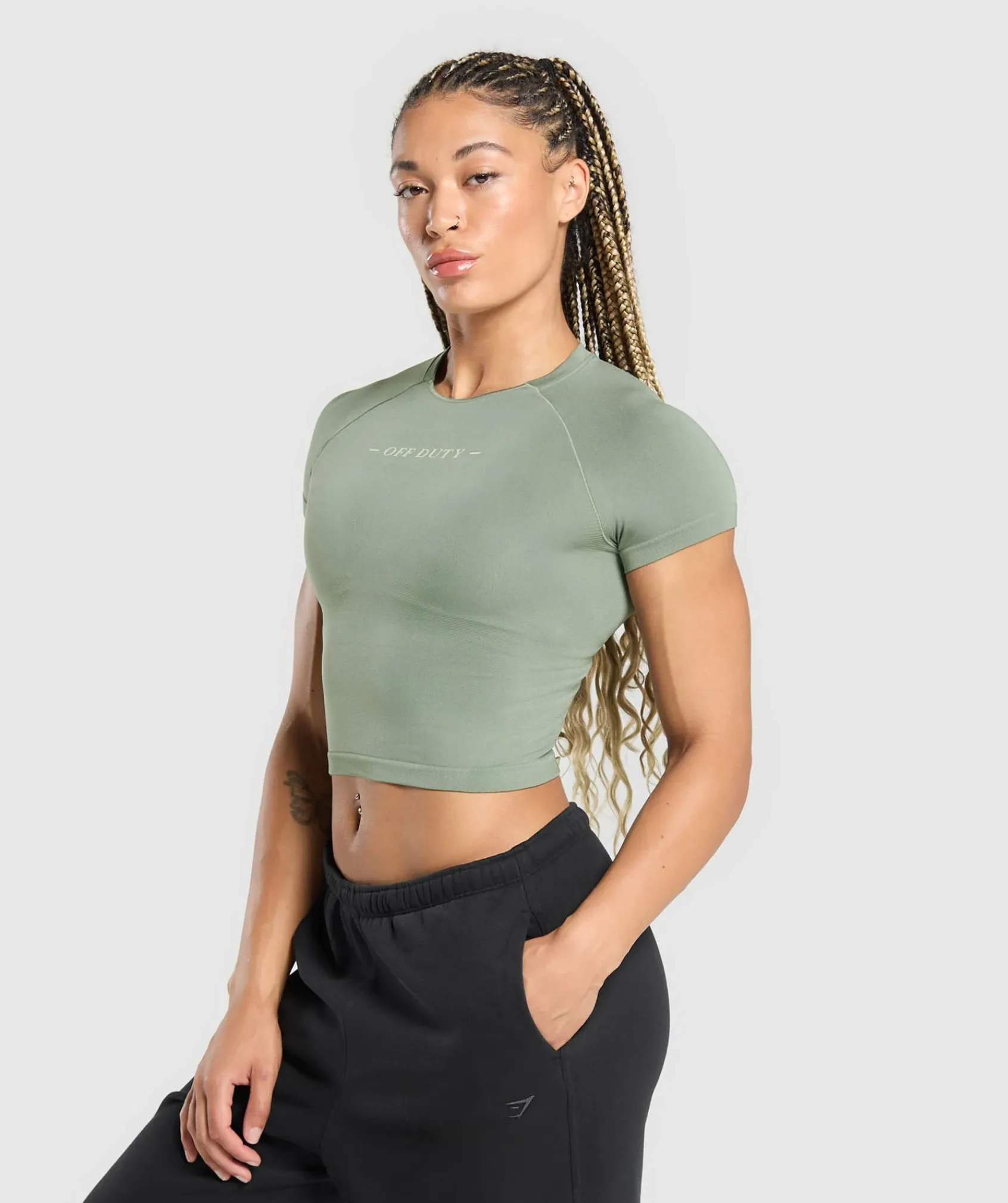 DAMES Gymshark Croptops|T-shirts*Off Duty Seamless Baby Tee