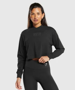 DAMES Gymshark Croptops|T-shirts*Outline Oversized Top