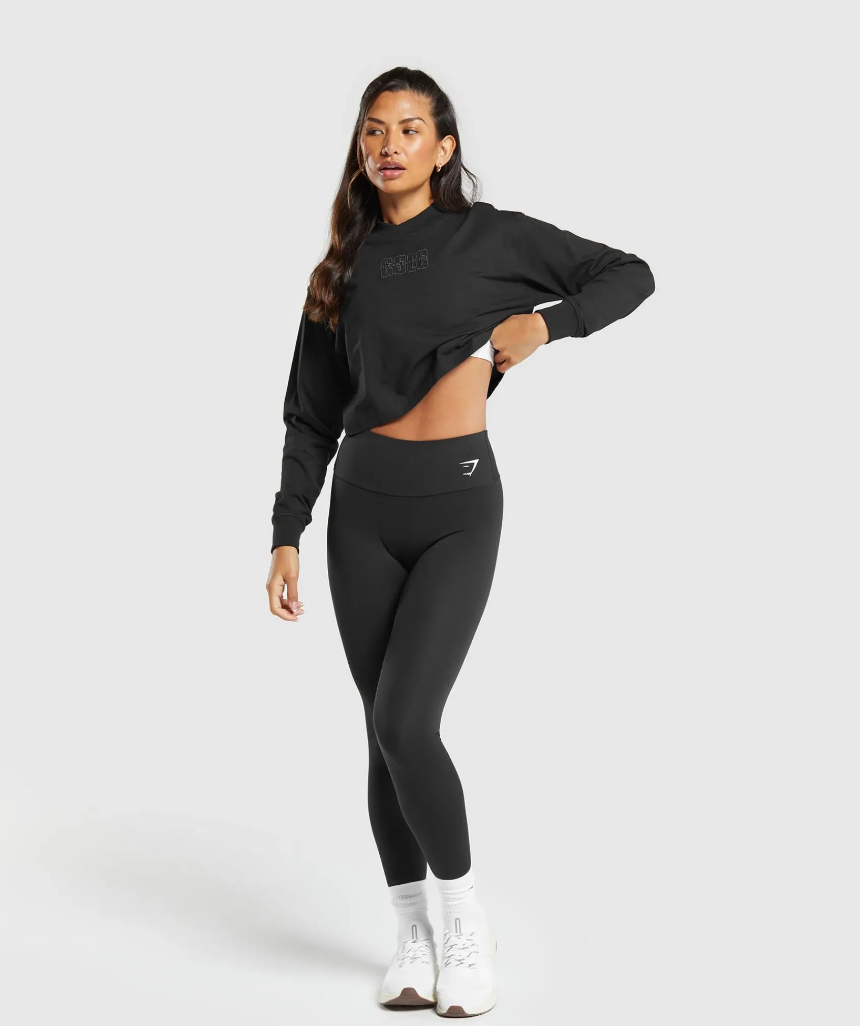 DAMES Gymshark Croptops|T-shirts*Outline Oversized Top