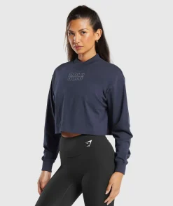 DAMES Gymshark Croptops|T-shirts*Outline Oversized Top