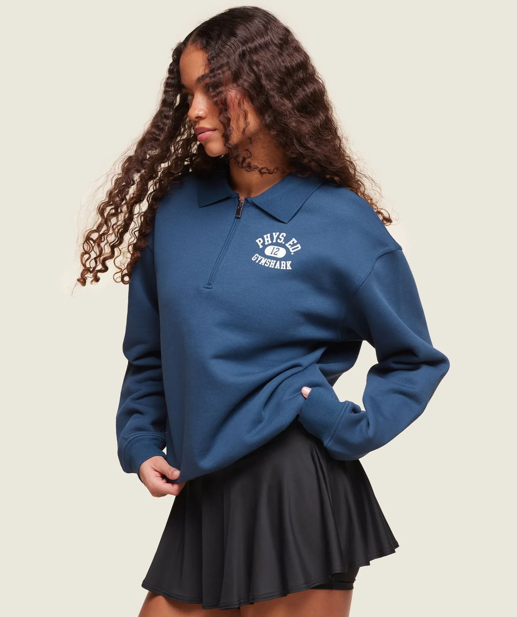 DAMES Gymshark Sportjacks|Hoodies & Truien*Phys Ed Graphic 1/4 Zip