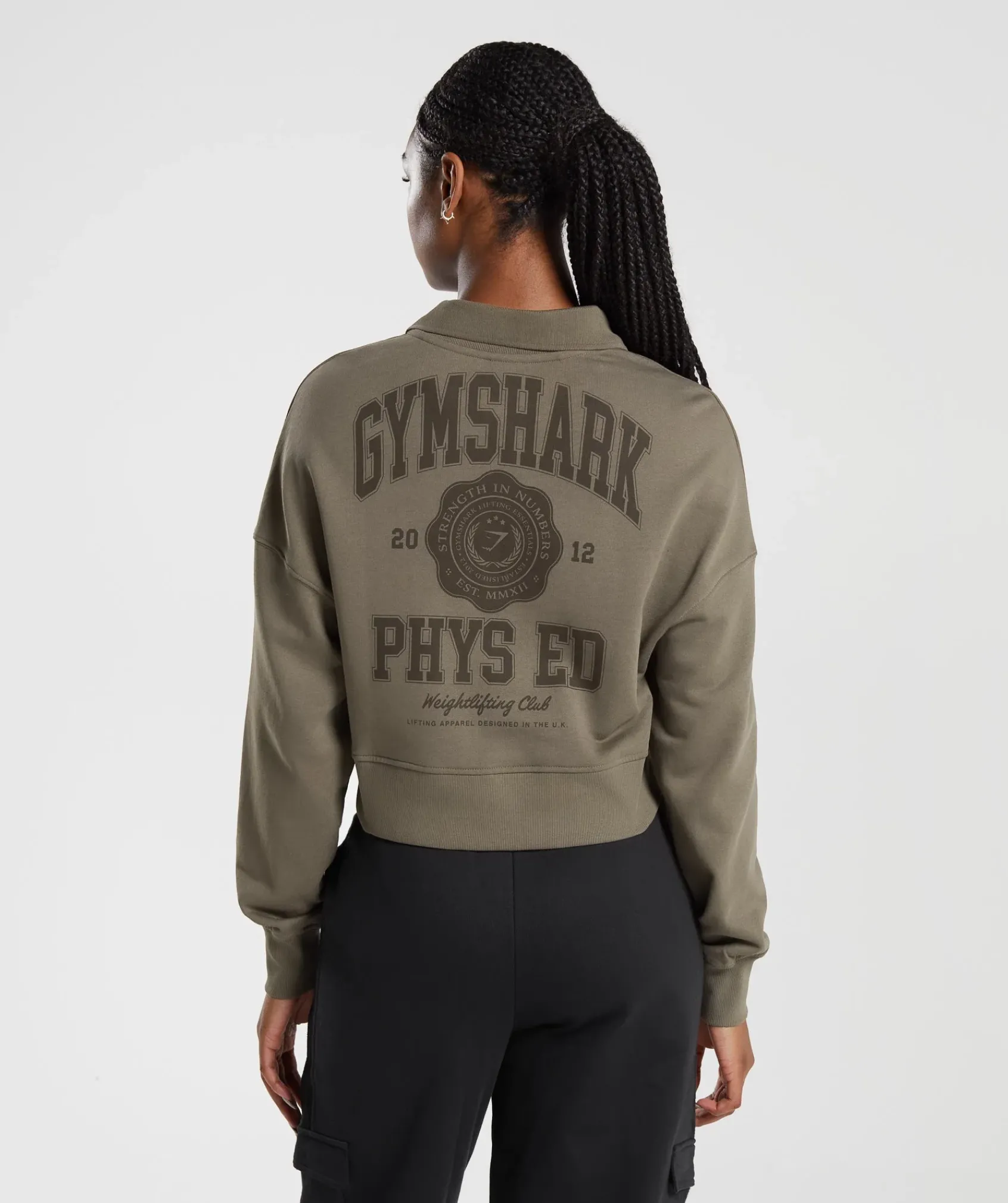 DAMES Gymshark Hoodies & Truien*Phys Ed Graphic 1/4 Zip
