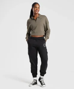 DAMES Gymshark Hoodies & Truien*Phys Ed Graphic 1/4 Zip