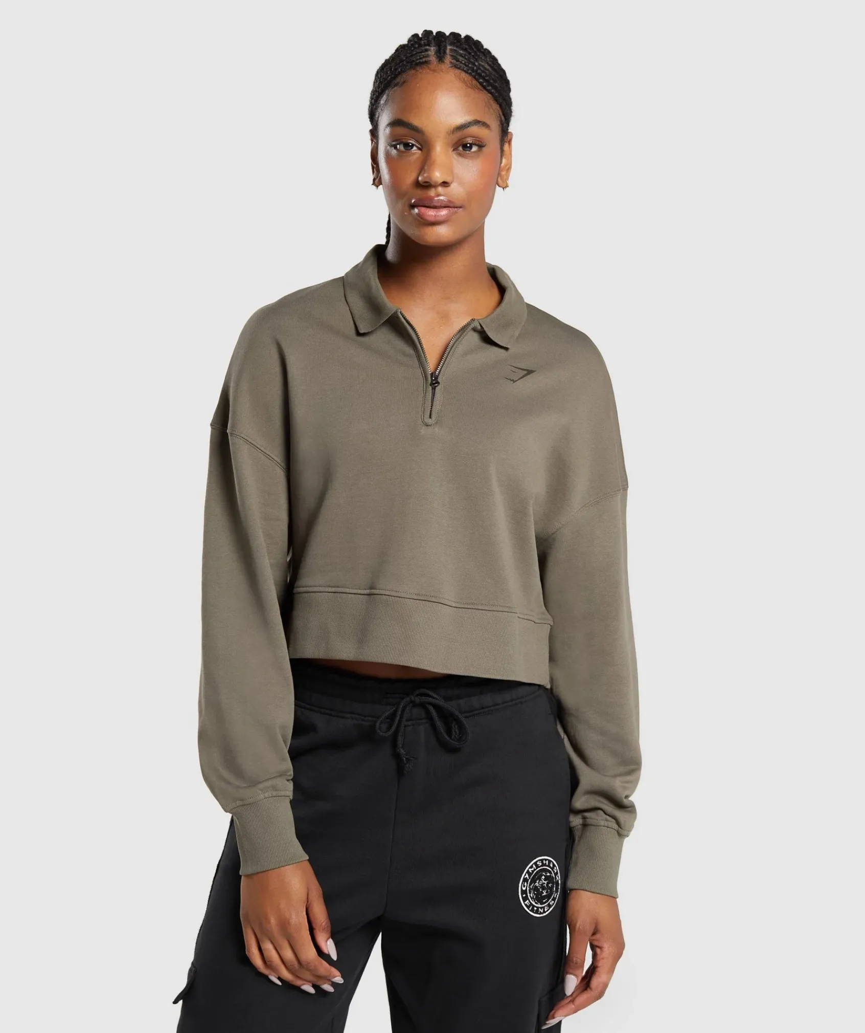 DAMES Gymshark Hoodies & Truien*Phys Ed Graphic 1/4 Zip