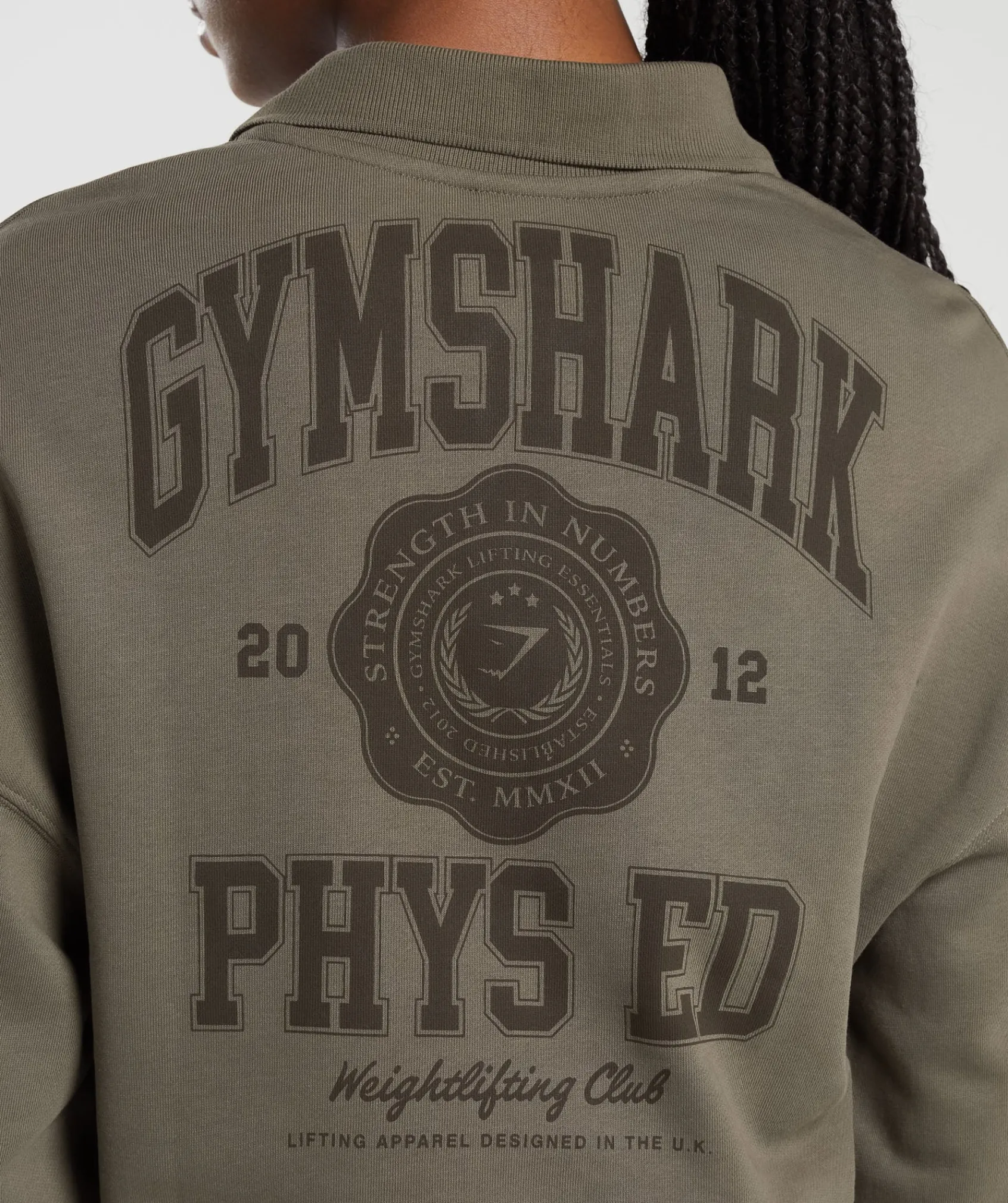 DAMES Gymshark Hoodies & Truien*Phys Ed Graphic 1/4 Zip