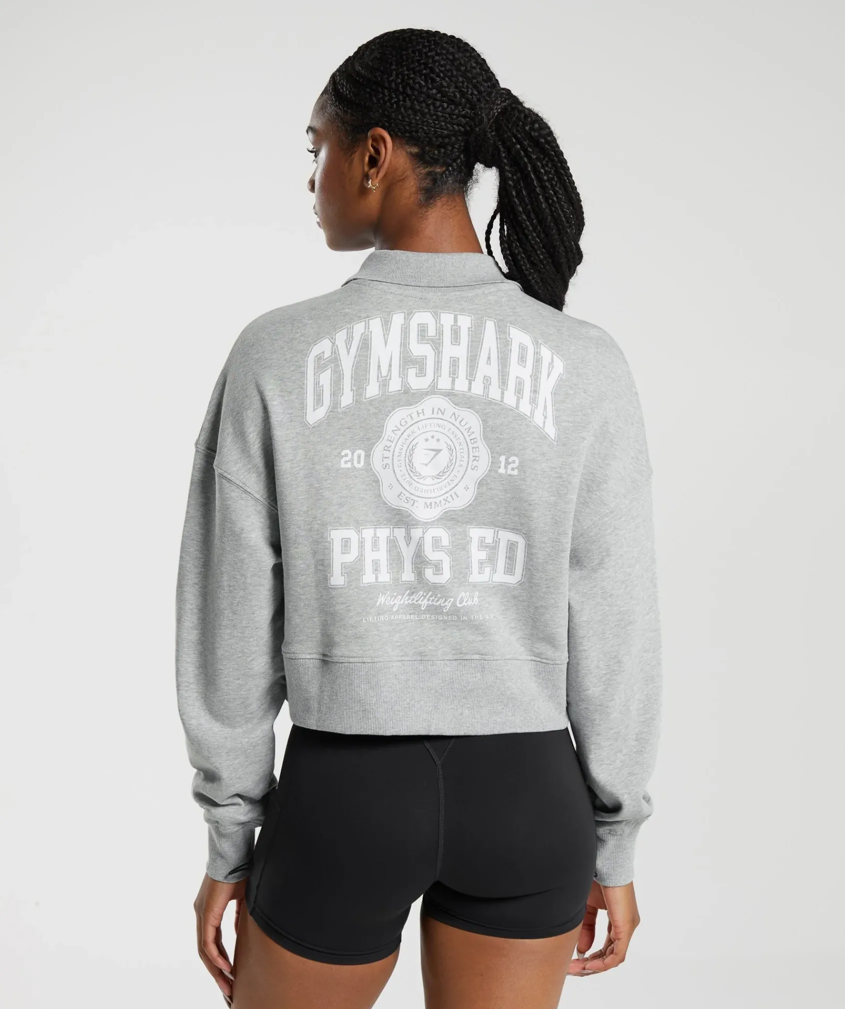 DAMES Gymshark Hoodies & Truien*Phys Ed Graphic 1/4 Zip