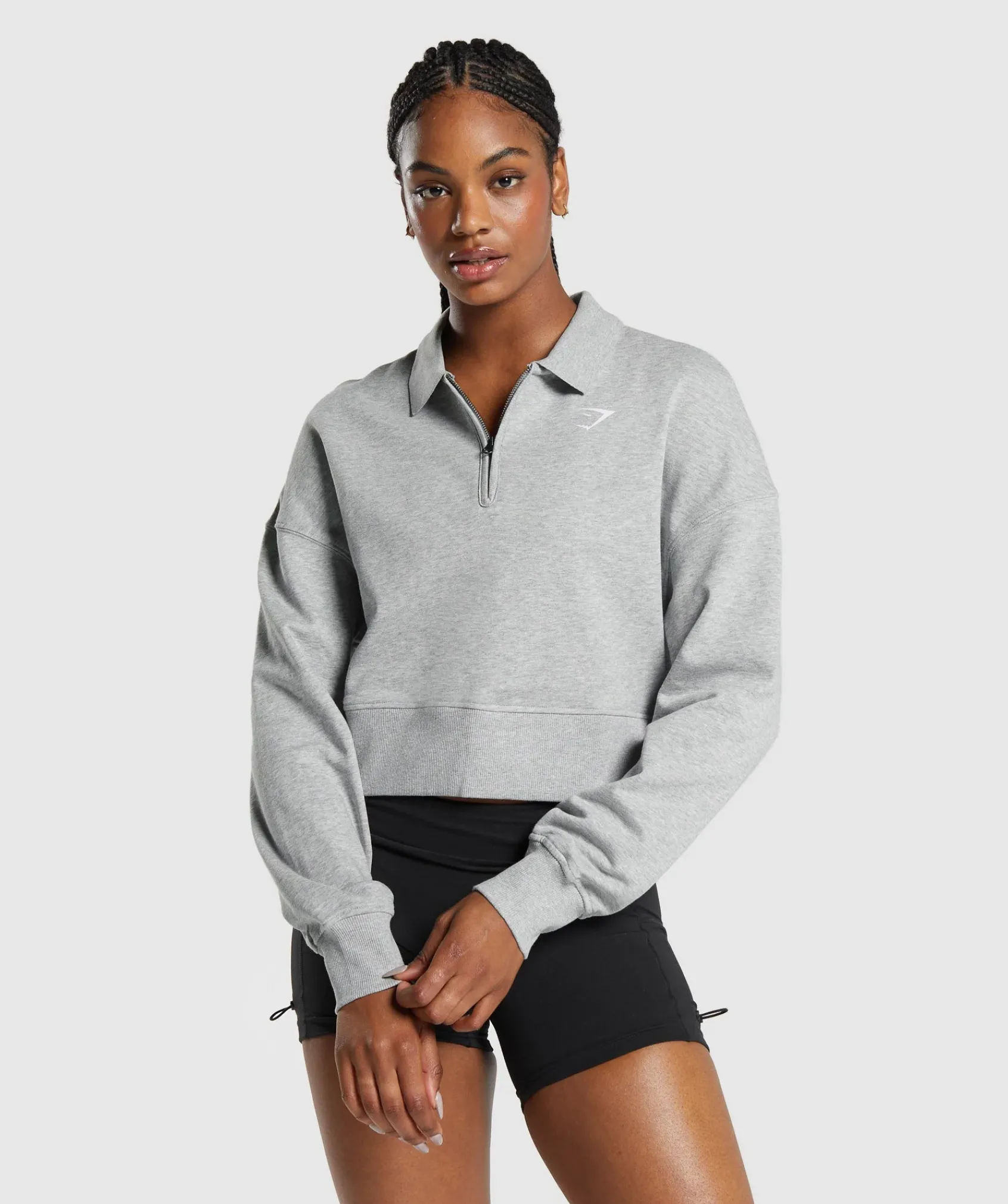DAMES Gymshark Hoodies & Truien*Phys Ed Graphic 1/4 Zip