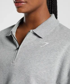 DAMES Gymshark Hoodies & Truien*Phys Ed Graphic 1/4 Zip