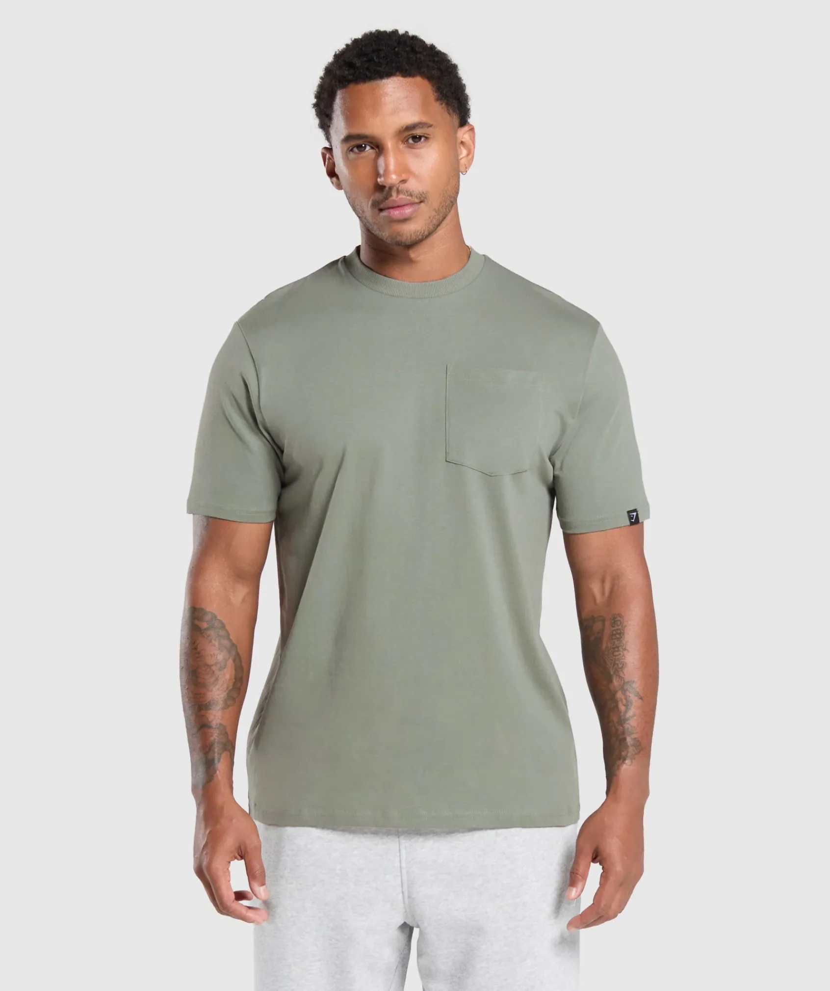 Heren Gymshark T-shirts*Pocket T-Shirt