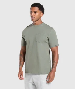 Heren Gymshark T-shirts*Pocket T-Shirt