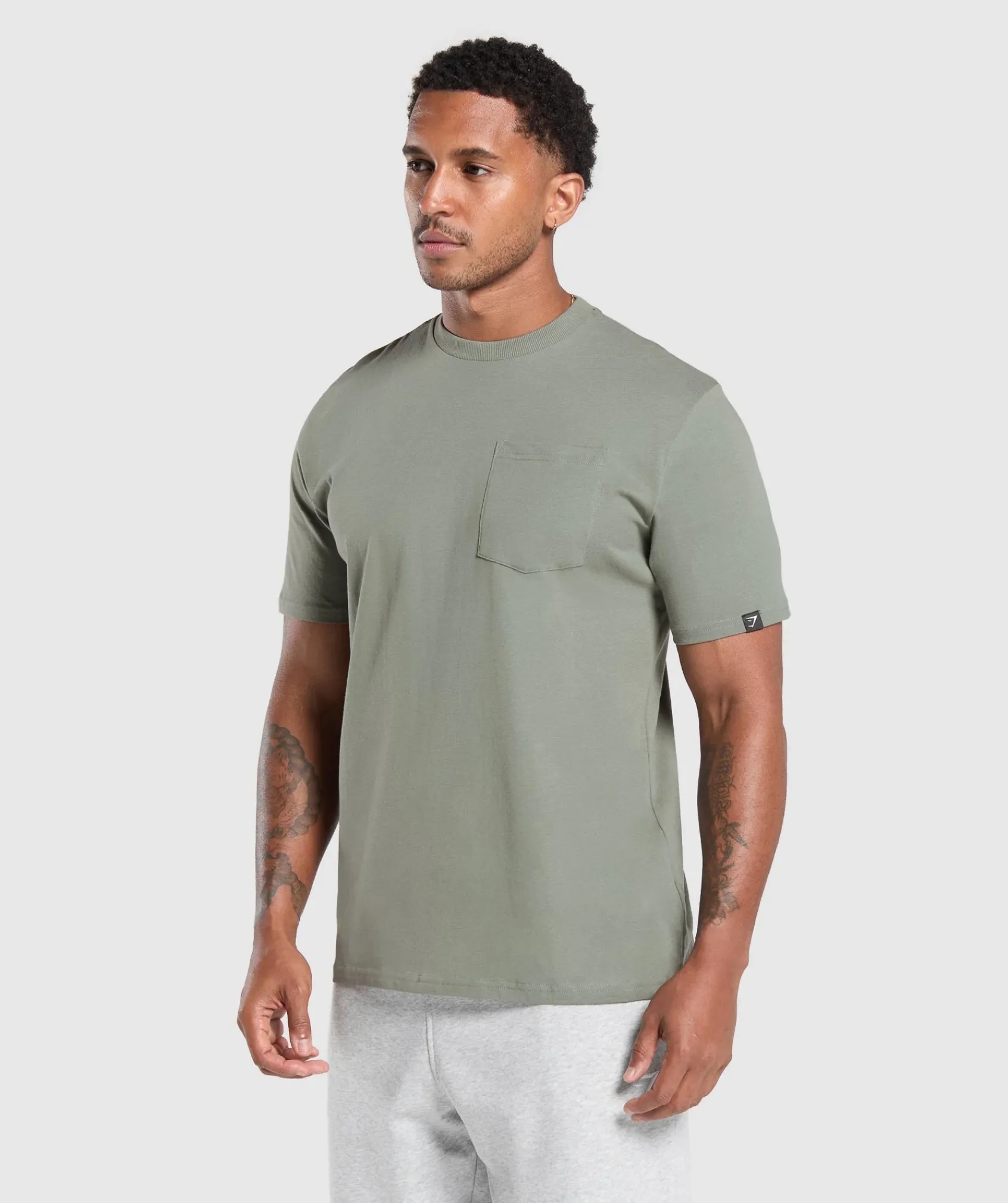 Heren Gymshark T-shirts*Pocket T-Shirt