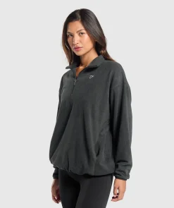 DAMES Gymshark Outerwear|Sportjacks*Polar Fleece 1/2 Zip