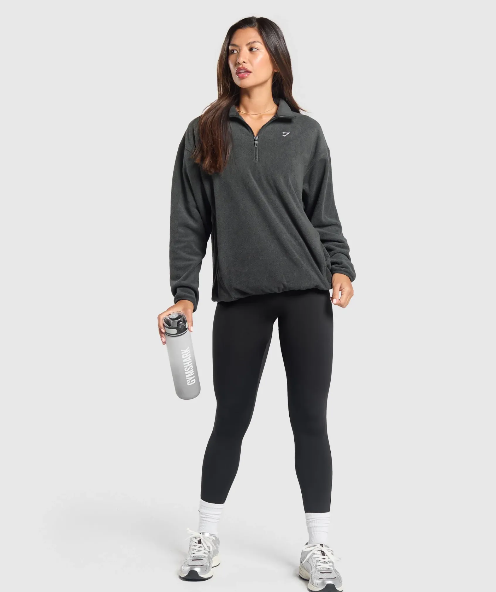 DAMES Gymshark Outerwear|Sportjacks*Polar Fleece 1/2 Zip