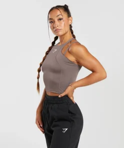 DAMES Gymshark Croptops|Tanktops*Power Midi Tank