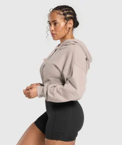 DAMES Gymshark Hoodies & Truien*Power Midi Zip Hoodie