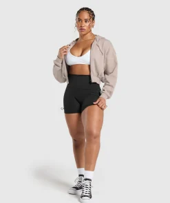 DAMES Gymshark Hoodies & Truien*Power Midi Zip Hoodie