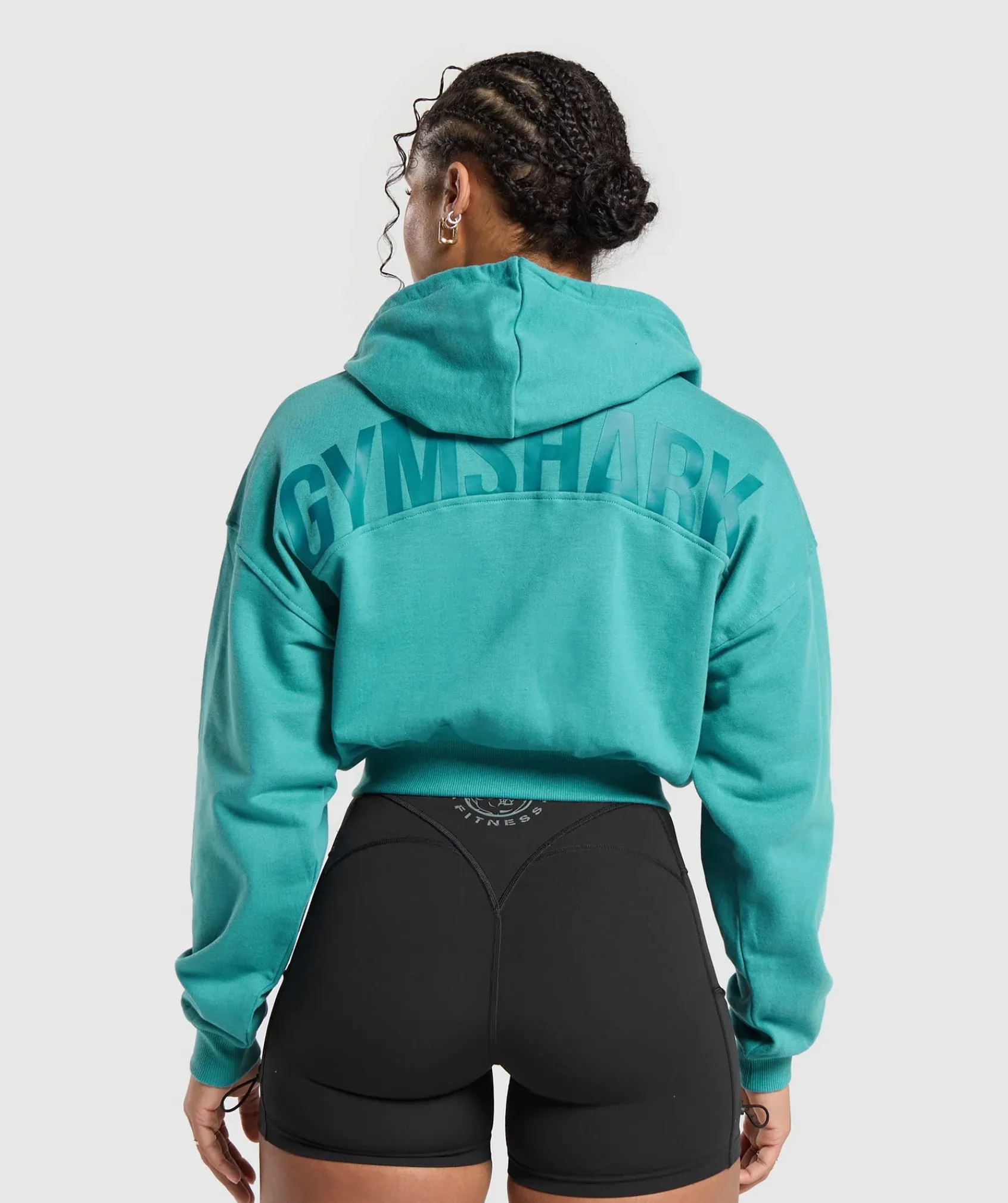 DAMES Gymshark Hoodies & Truien*Power Midi Zip Hoodie
