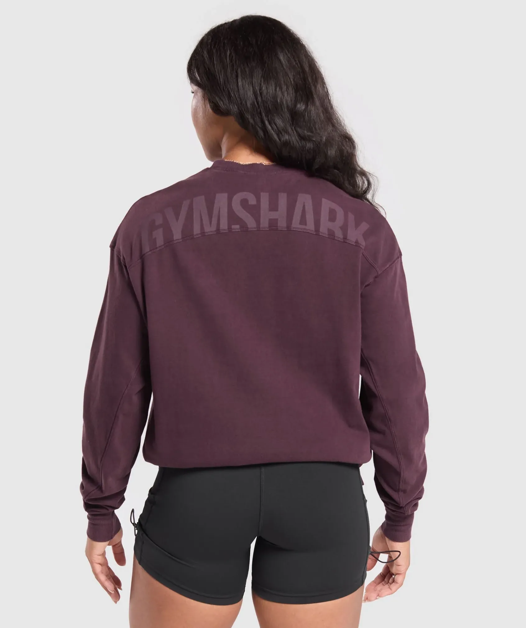 DAMES Gymshark Bedekkende Sportkleding|T-shirts*Power Oversized Long Sleeve Top